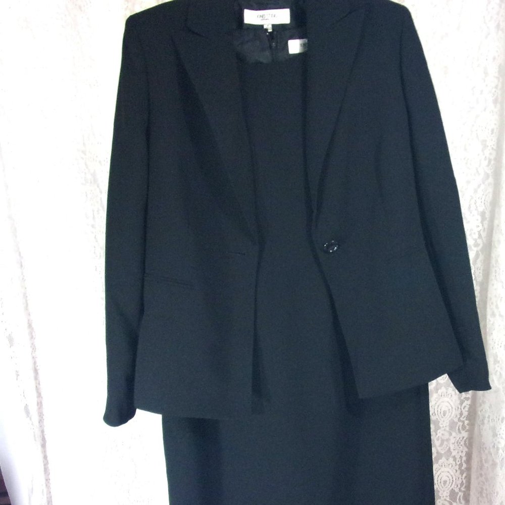 Jones New York Black Jacket Dress  NWOT *See Measurements